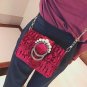 Fall Fashion New Handbags High quality Velvet Pearl Square bag 2017 European style Chain Shoulder ba