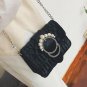 Fall Fashion New Handbags High quality Velvet Pearl Square bag 2017 European style Chain Shoulder ba