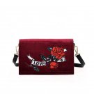 NEW arrived Embroidery Bags for Women Designer Velvet shoulder bag Flower Embroidery handbags Ladies