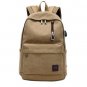Fashion Canvas Men Backpack Anti Theft With USB Charging Laptop Backpacks Business Unisex Knapsack S