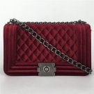 Amarte Women Messenger Bags Brand Luxury Handbags Women Bags Designer Velvet Small Chain Shoulder Cr