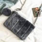 Female bag 2017 new Messenger bag Korean shoulder retro fur anti-rabbit fur bag autumn and winter ti