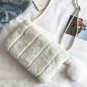 Female bag 2017 new Messenger bag Korean shoulder retro fur anti-rabbit fur bag autumn and winter ti