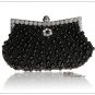 Full beaded women vintage evening bags imitation pearl boho women bag shoulder bags,diamonds clutch