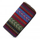 Sansarya 2017 Tribal Jacquard Woven Wheat Long Women Wallet Boho Ladies Card Holder Aztec Female Pur