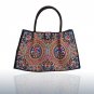 Vintage Embroidery Women Canvas Handbag Boho Mandala Floral Emebroidered Casual Totes Women\'s Trave