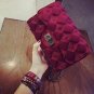 2017 Winter Fashion New Handbags high quality Velvet Women bag Elegant Lozenge Lock Chain Handbags S