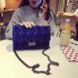 2017 Winter Fashion New Handbags high quality Velvet Women bag Elegant Lozenge Lock Chain Handbags S