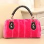 2017 new women\'s autumn and winter rabbit fur handbags luxury fashion brand designer bag Messenger
