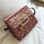 NEW star moon Bag women Retro velvet Handbag solid color Square buckle design Female shoulder Crossb
