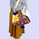 Multi-use Hmong Vintage Tribal Ethnic Thai Indian Boho shoulder bag messenger bag handmade, embroide