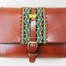 Free shipping Vintage Hmong Tribal Ethnic Thai Indian Boho shoulder message bag PU handmade embroide