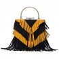 Fringe Tassel Bag Suede Ribbon Bohemian Hit Color PU Leather Bolsa Boho Handbag Hippie Gypsy Women S