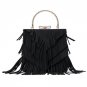 Fringe Tassel Bag Suede Ribbon Bohemian Hit Color PU Leather Bolsa Boho Handbag Hippie Gypsy Women S