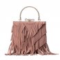 Fringe Tassel Bag Suede Ribbon Bohemian Hit Color PU Leather Bolsa Boho Handbag Hippie Gypsy Women S