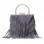 Fringe Tassel Bag Suede Ribbon Bohemian Hit Color PU Leather Bolsa Boho Handbag Hippie Gypsy Women S