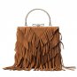 Fringe Tassel Bag Suede Ribbon Bohemian Hit Color PU Leather Bolsa Boho Handbag Hippie Gypsy Women S