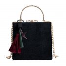 2017 England Fashion New Women Handbags High quality Velvet Women bag Bowknot Diamond Shoulder bag C