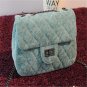 New Fashion Velvet fabric messenger chain bags,brand desinger rhombic bag women mini Tote Clutch bag