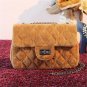 New Fashion Velvet fabric messenger chain bags,brand desinger rhombic bag women mini Tote Clutch bag