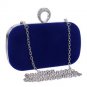 Finger Ring Evenign Bag Diamonds Purse Chain Shoulder Handbags Velvet Rhinestones Small Wedding Part