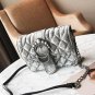 Womens Bag New Velvet Pearl Small Square Bag Winter Clutch Shoulder O Bag Estilo Europeu For Winter