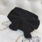 2017 New evening bags Sequins bow clutch handbags women velvet shoulder bag female chain crossbody b