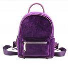 ZHIERNA 2017 Fashion Hight quality  winter Velvet Student backpack patchwork zipper casual small lig