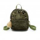 Autumn winter fashion velvet small women backpack for teenagers girls pearl school bags plush femini