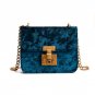 Winter ladies mini shoulderbag O bag velvet bag ladies small square bag casual cheap women bags sac