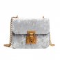 Winter ladies mini shoulderbag O bag velvet bag ladies small square bag casual cheap women bags sac