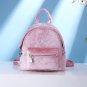 Velvet Pink Bag Small Mini Winter Velvet Backpack Women Retro Vintage Female Bolsas Shoulder Bag Lig