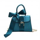 Fashion Velvet Lady Handbag Temperament Chain Bow Crossbody Bag Women PU Leather Messenger Bag Femal
