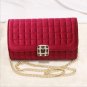 2017 evening bags velvet bags gold metal chain crossbody bag shoulder Messenger bag