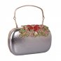 Evening Clutch Bags New PU Diamond Floral Hasp Wedding Purse Tote Wrist Handbag For Women Day Clutch