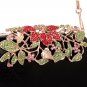 Evening Clutch Bags New PU Diamond Floral Hasp Wedding Purse Tote Wrist Handbag For Women Day Clutch