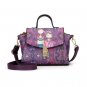 Green Flower Printing PU Leather Women Handbags Fashion Women Bag Female Tote Women Messenger Bags F