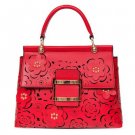 Fashion Hollow Out Women Handbag Luxury Female Flower Design Leather Women Messenger Bags Elegant Wo