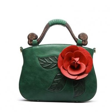 High Quality Women Shoulder Bag Flower Women Leather Handbags Ladies Luxury Women Bags Big Elegant F
