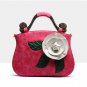 High Quality Women Shoulder Bag Flower Women Leather Handbags Ladies Luxury Women Bags Big Elegant F