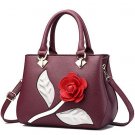 New Women Handbags Women Bag Leather Big Flower Designer Shoulder Bags Fashion Women Bags Lady Messe