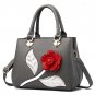 New Women Handbags Women Bag Leather Big Flower Designer Shoulder Bags Fashion Women Bags Lady Messe