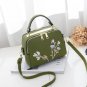 Women Messenger Bags Good Quality Women Leather Bag Ladies Flap Women Bags Embroidery Flower Clutche