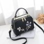 Women Messenger Bags Good Quality Women Leather Bag Ladies Flap Women Bags Embroidery Flower Clutche