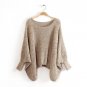 LASPERAL 2017 Knitted Sweater Women Loose Round Neck Batwing Sleeve Pullovers Ladies Spring Autumn H