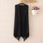 Cashmere Sweater Waistcoat Female Spring Autumn Sleeveless Wool Vest Jacket Tassel Long Cardigan Jok