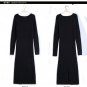 New Twist Women long sweater dress 2017 spring sexy slim Bodycon Dresses Elastic Skinny Split Dress