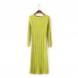 New Twist Women long sweater dress 2017 spring sexy slim Bodycon Dresses Elastic Skinny Split Dress