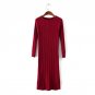 New Twist Women long sweater dress 2017 spring sexy slim Bodycon Dresses Elastic Skinny Split Dress