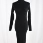 2017 Women Autumn Winter Sweater Dresses Slim Turtleneck vestidos de festa Sexy Bodycon Solid Robe L
